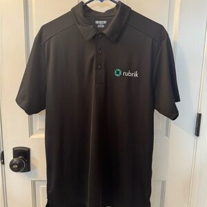 OGIO Mens Medium Black Polo Shirt with Rubrik Logo